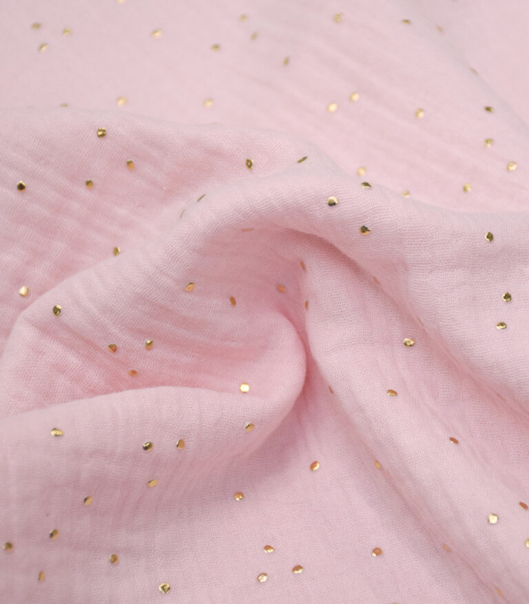 Gaze de coton - Or blush