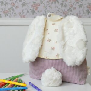 Sac lapin Rosa boho velours lila