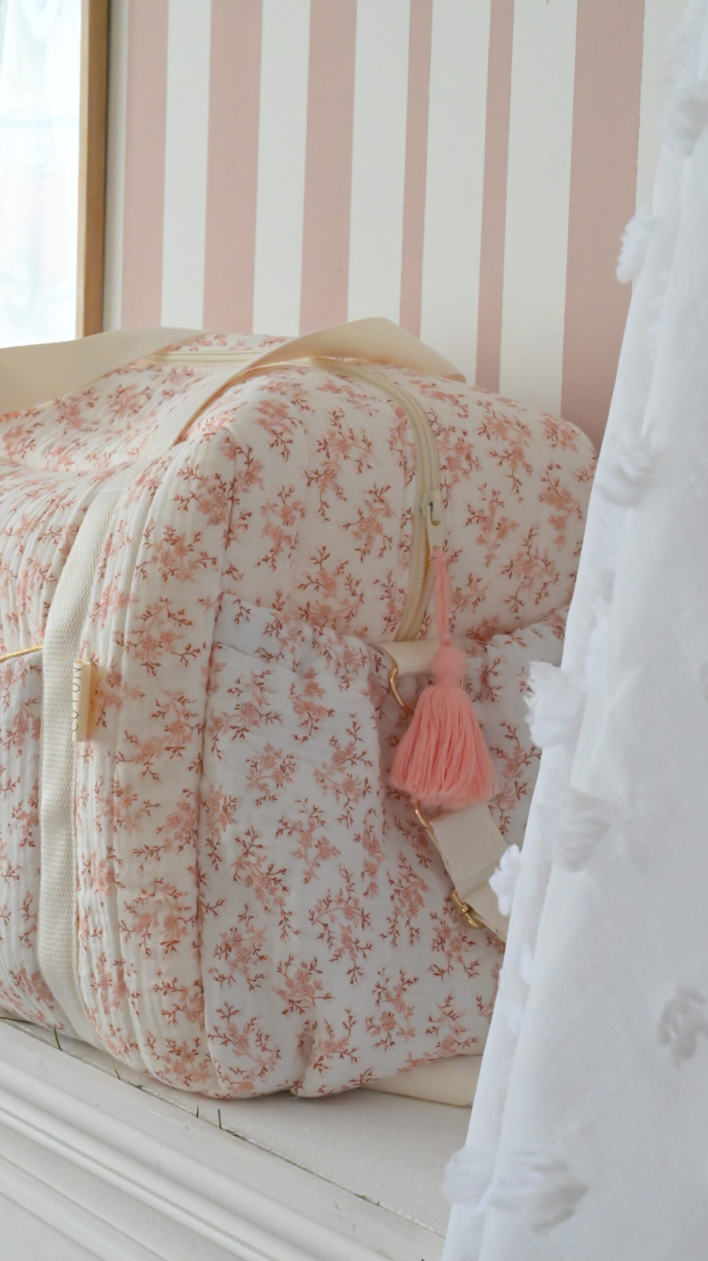 Sac ร langer gaze de coton Cocoon Pรชche โ Image 4