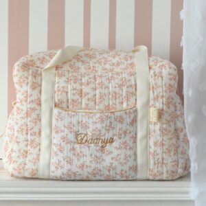 Sac à langer gaze de coton Cocoon Pêche