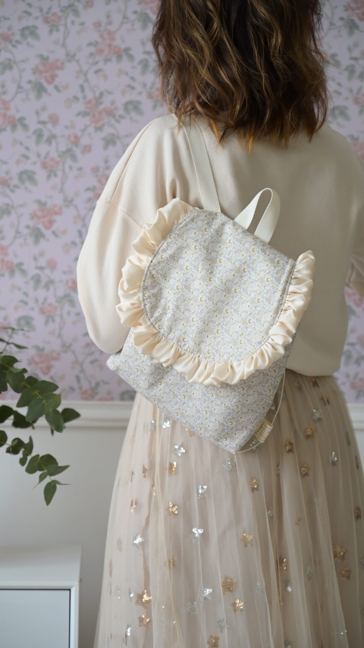 Sac Fรฉรฉrie Fleur miel satinรฉe โ Image 2